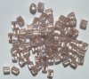 10 grams of 4x4mm Colorlined Metallic Copper Miyuki Cubes